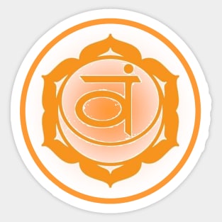 Embrace my emotions Sacral Chakra- Blue Sticker